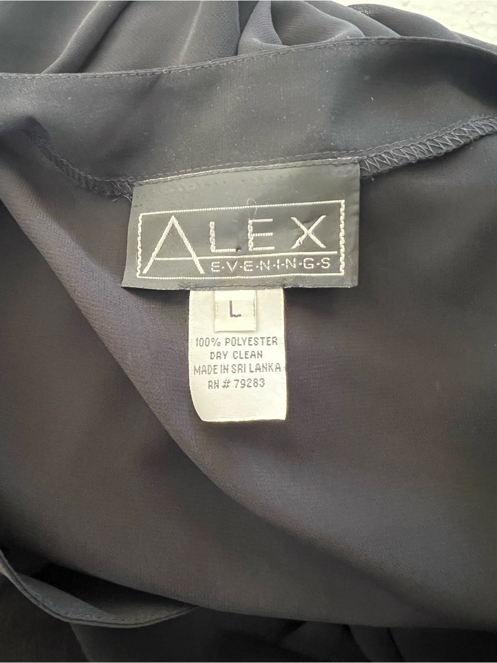 Alex Evenings Women’s Sheer Black Cardigan – Size Large - Picture 4 of 7